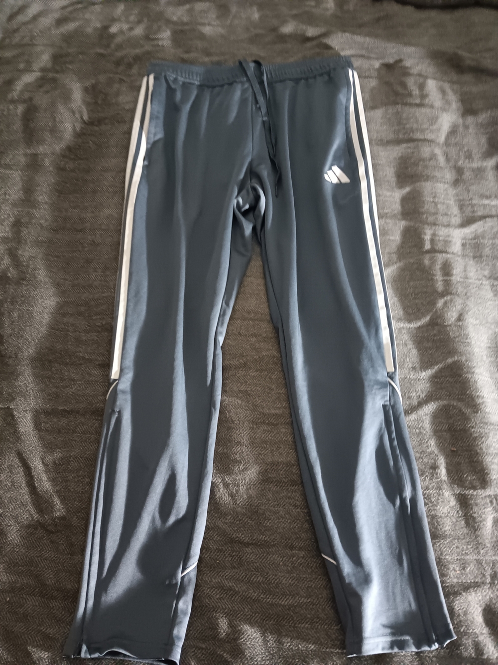 Adidas Track Pants with White Stripes